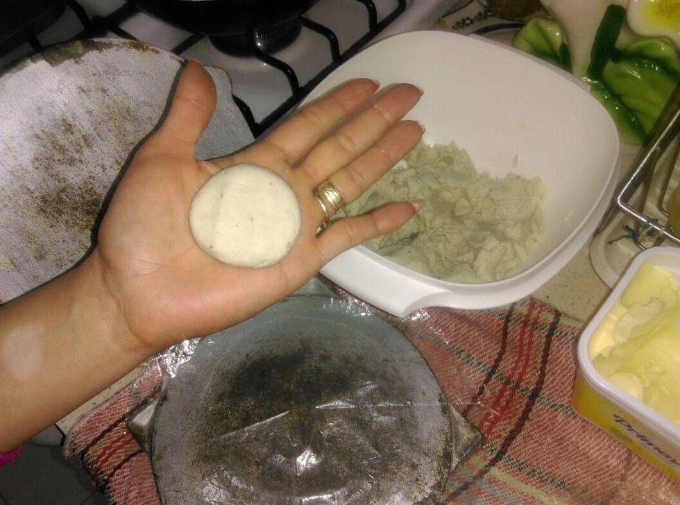 Chop the dough