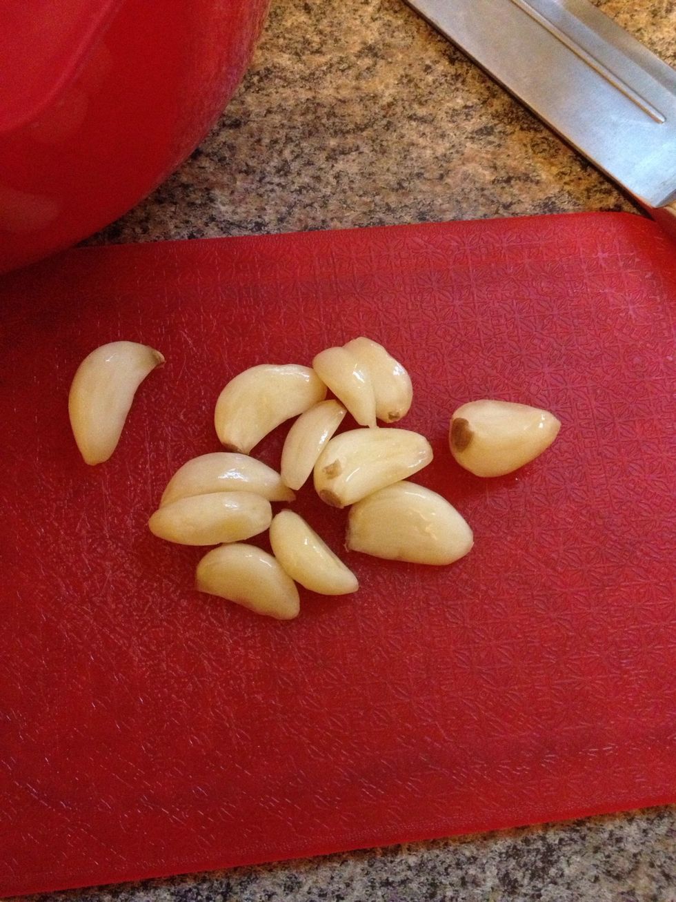 Chop the garlic