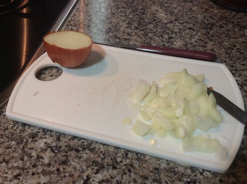 Chop the onion. As small as posible.