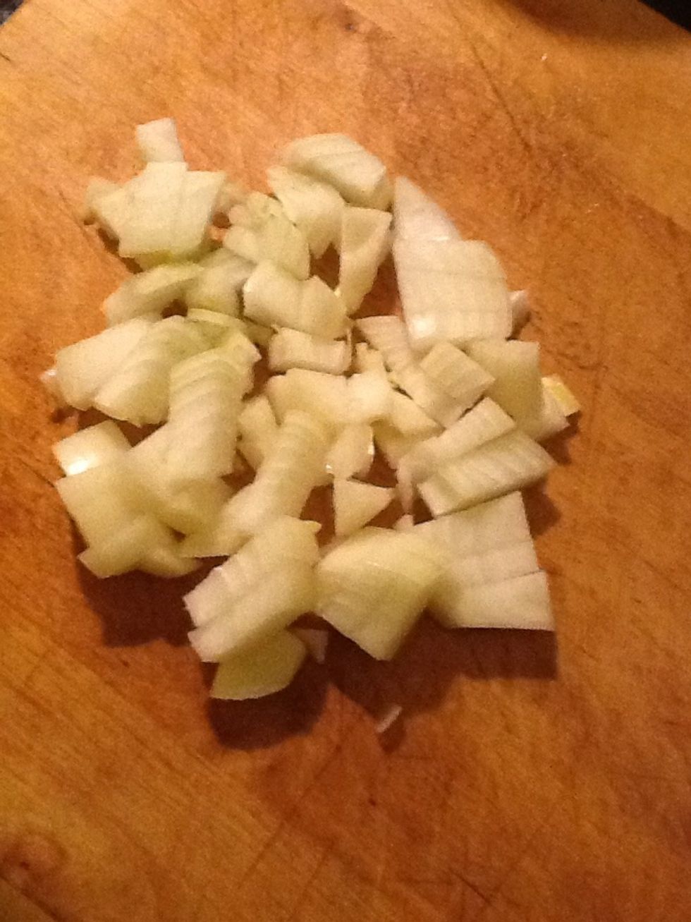 Chop the onion quite finely