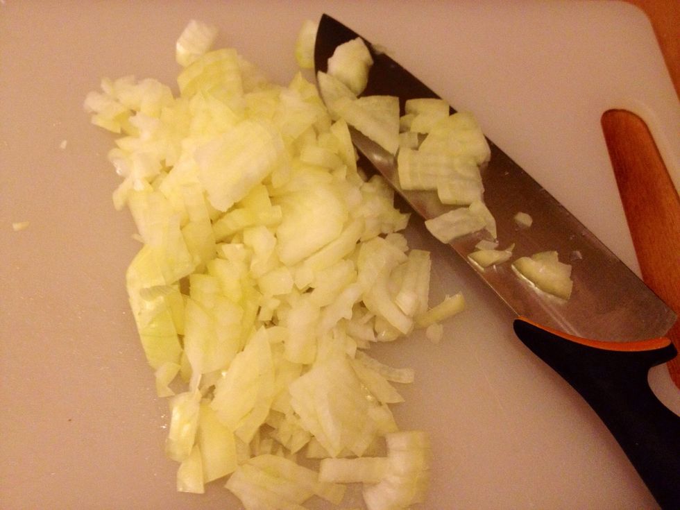 Chop the onion.