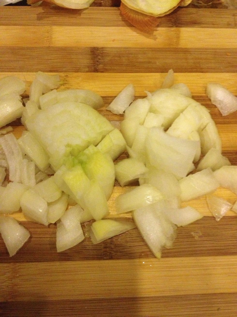 Chop the onions