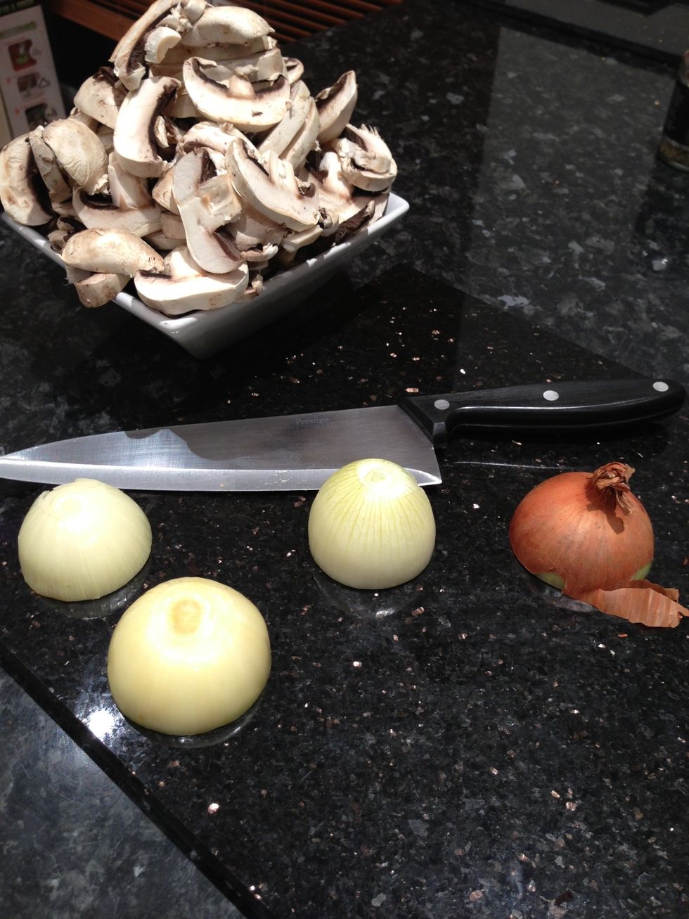 Chop the onions