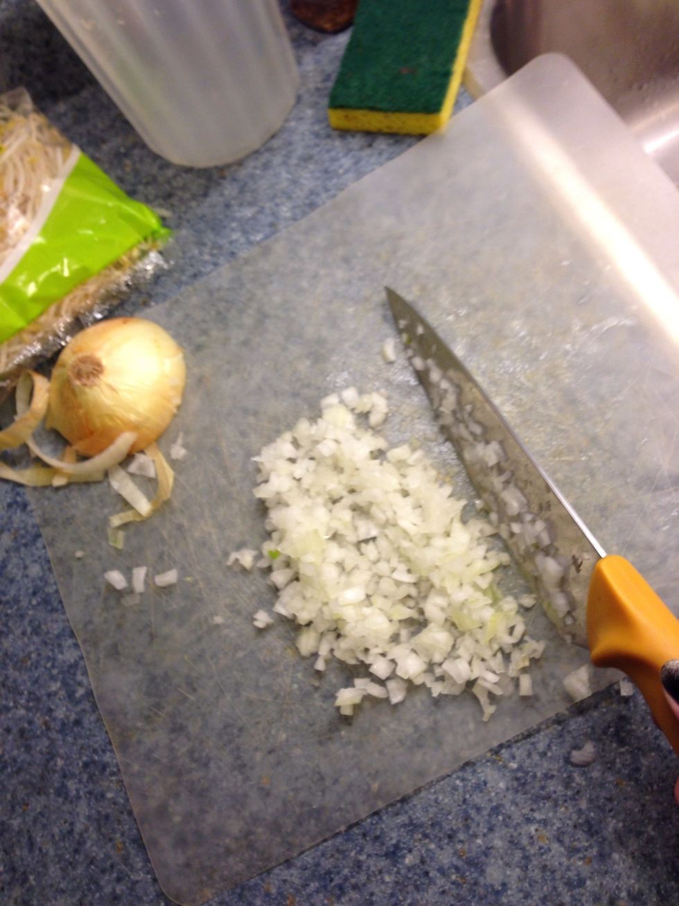 Chop the onions
