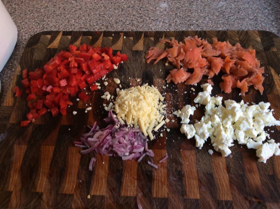 Chop the other ingredients