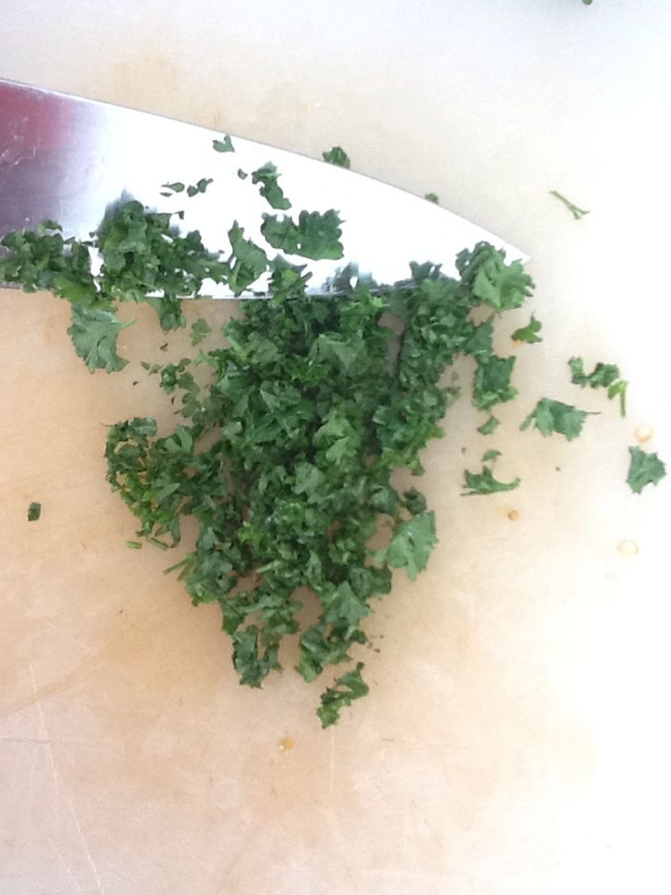 Chop the parsley