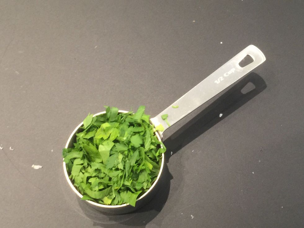 Chop the parsley