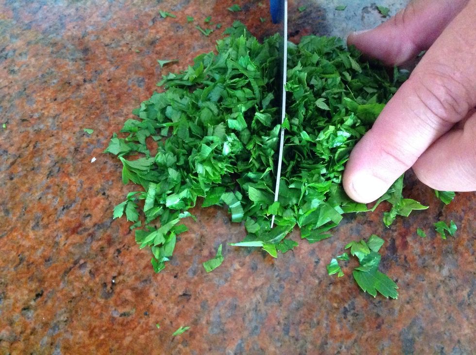 Chop the parsley