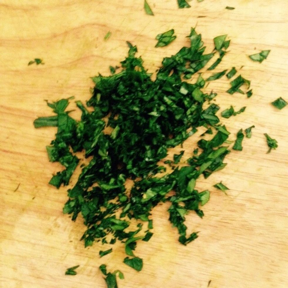 Chop the parsley