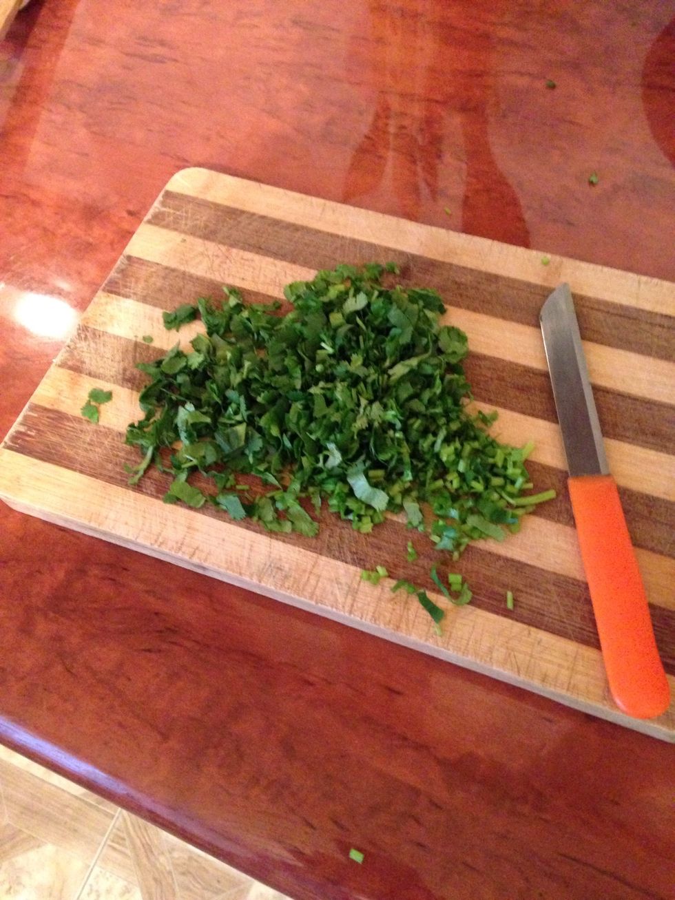 Chop the parsley