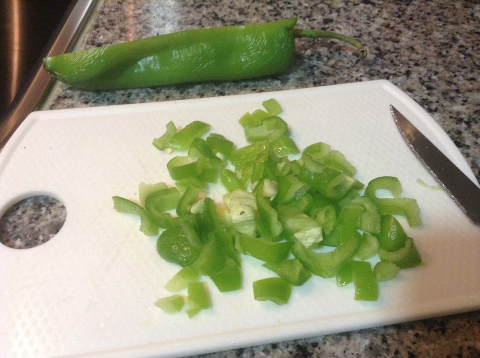 Chop the pepper