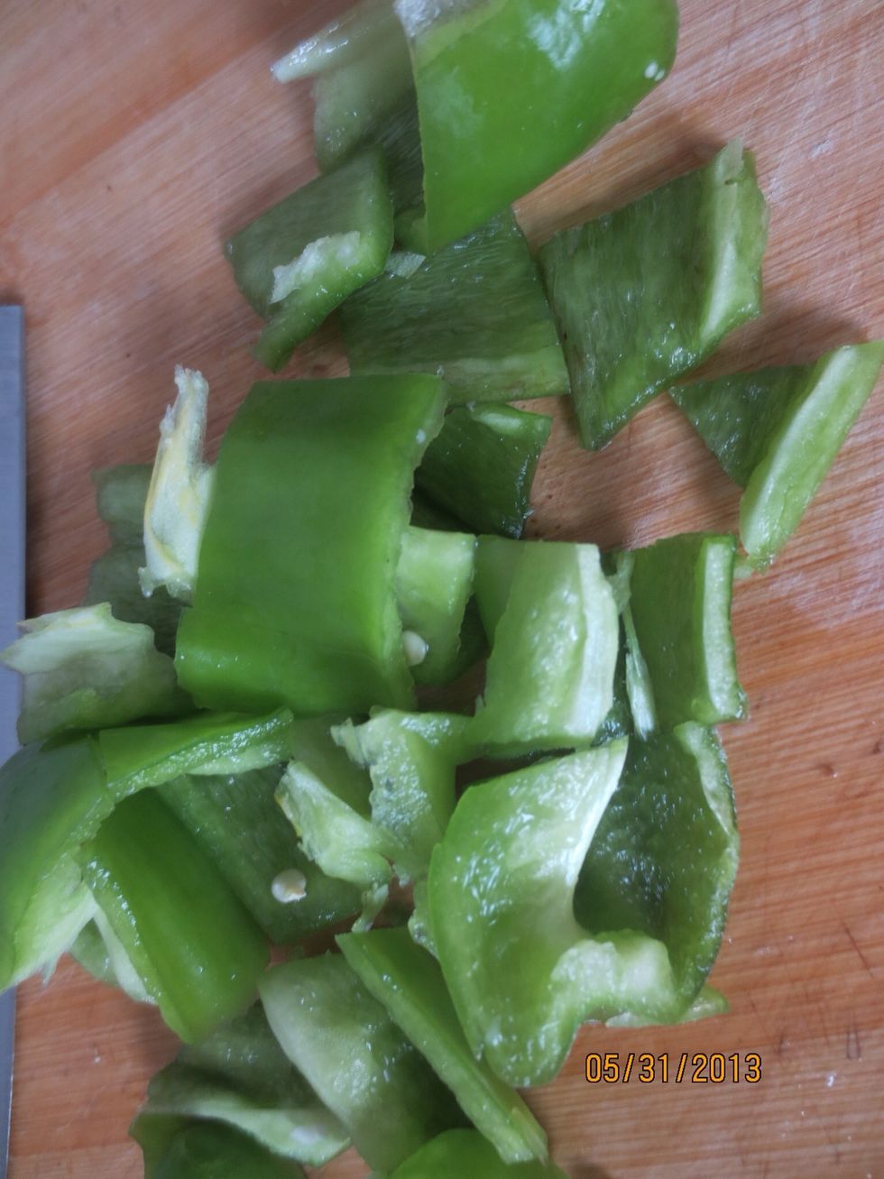 Chop the pepper