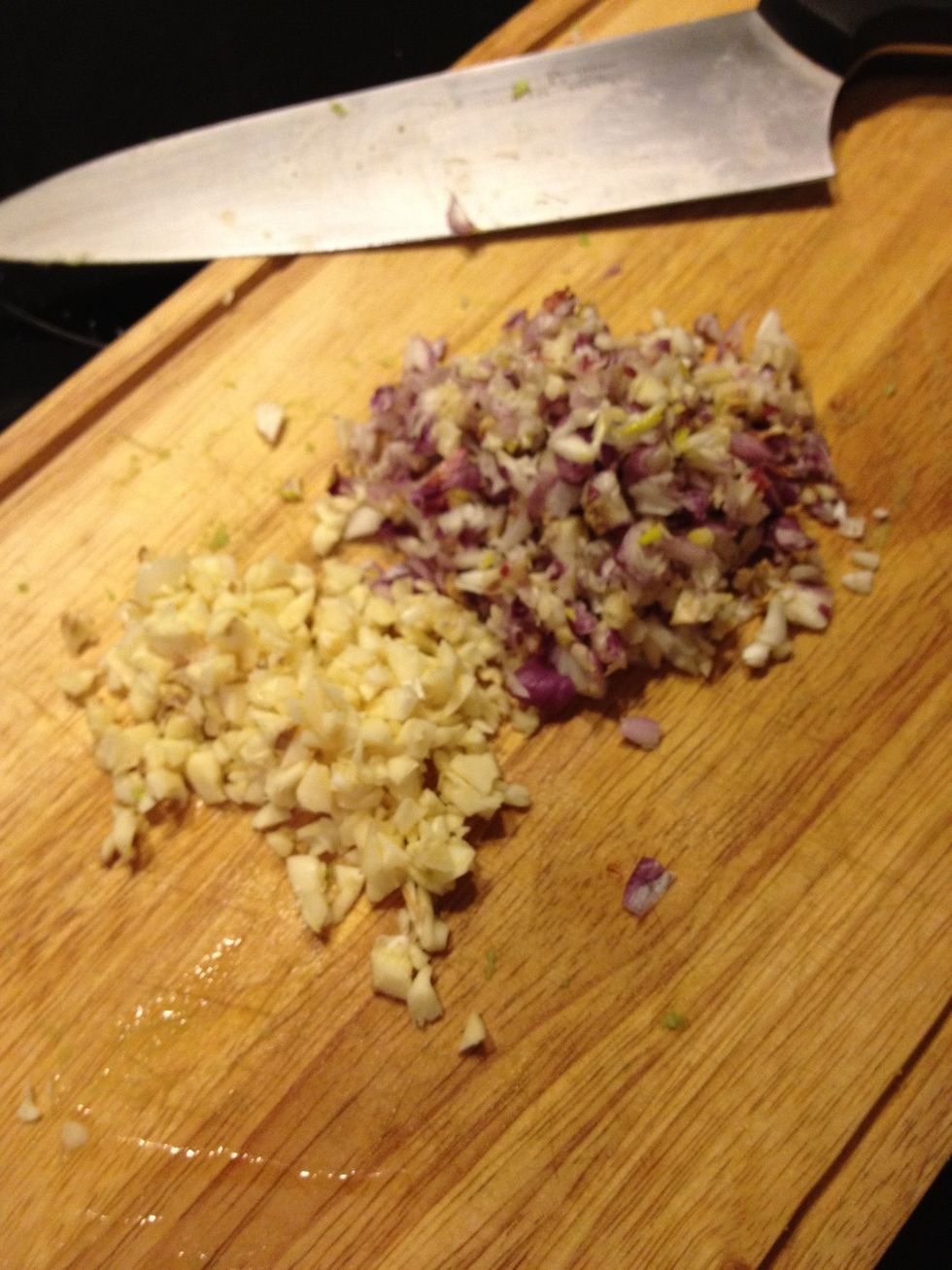 Chop the shallots too