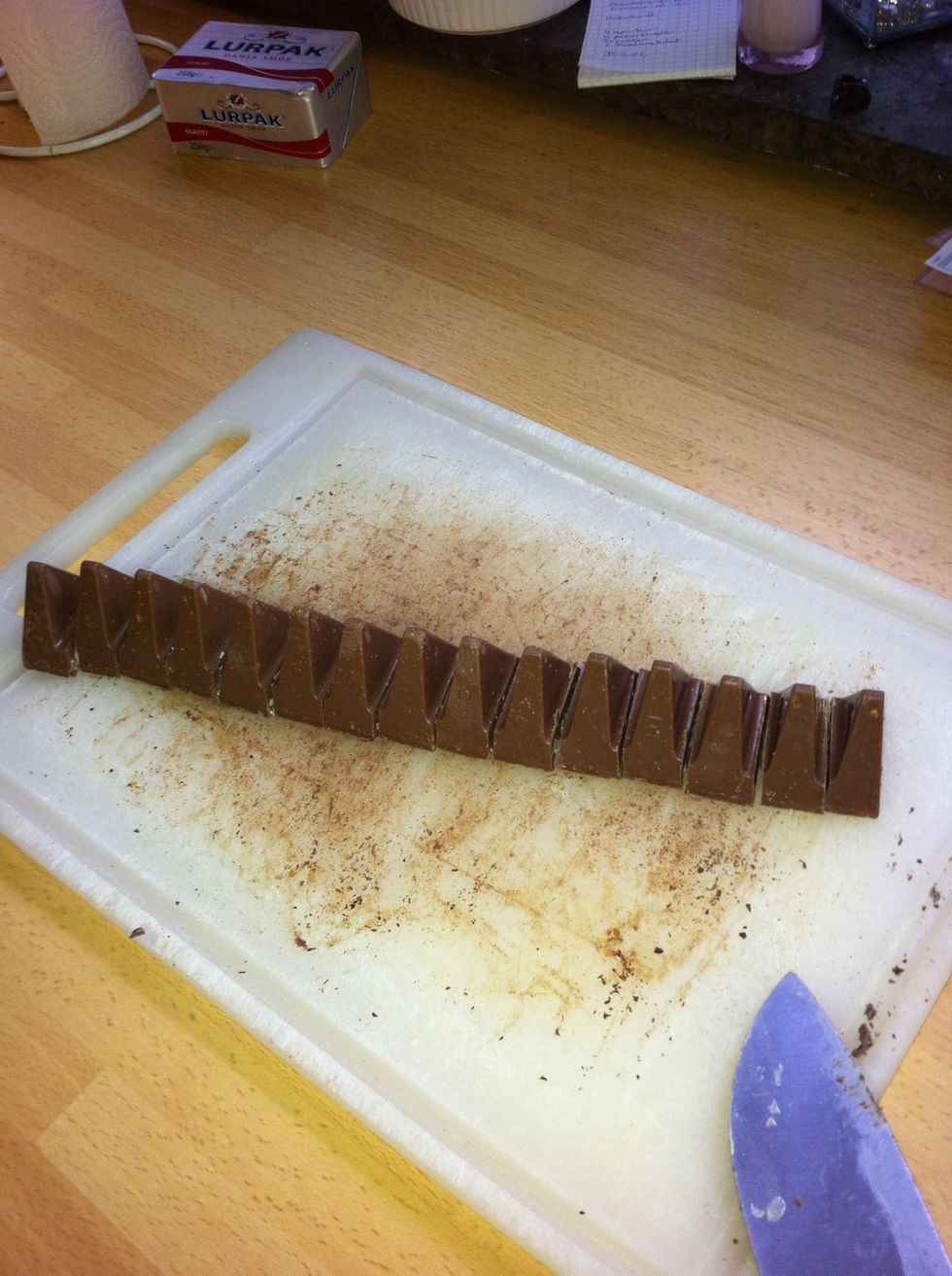 Chop the Toblerone.