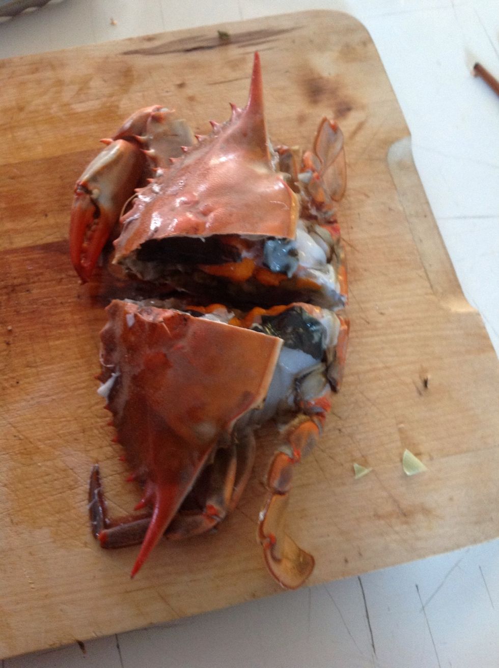 Chop them in half with a big cleaver!