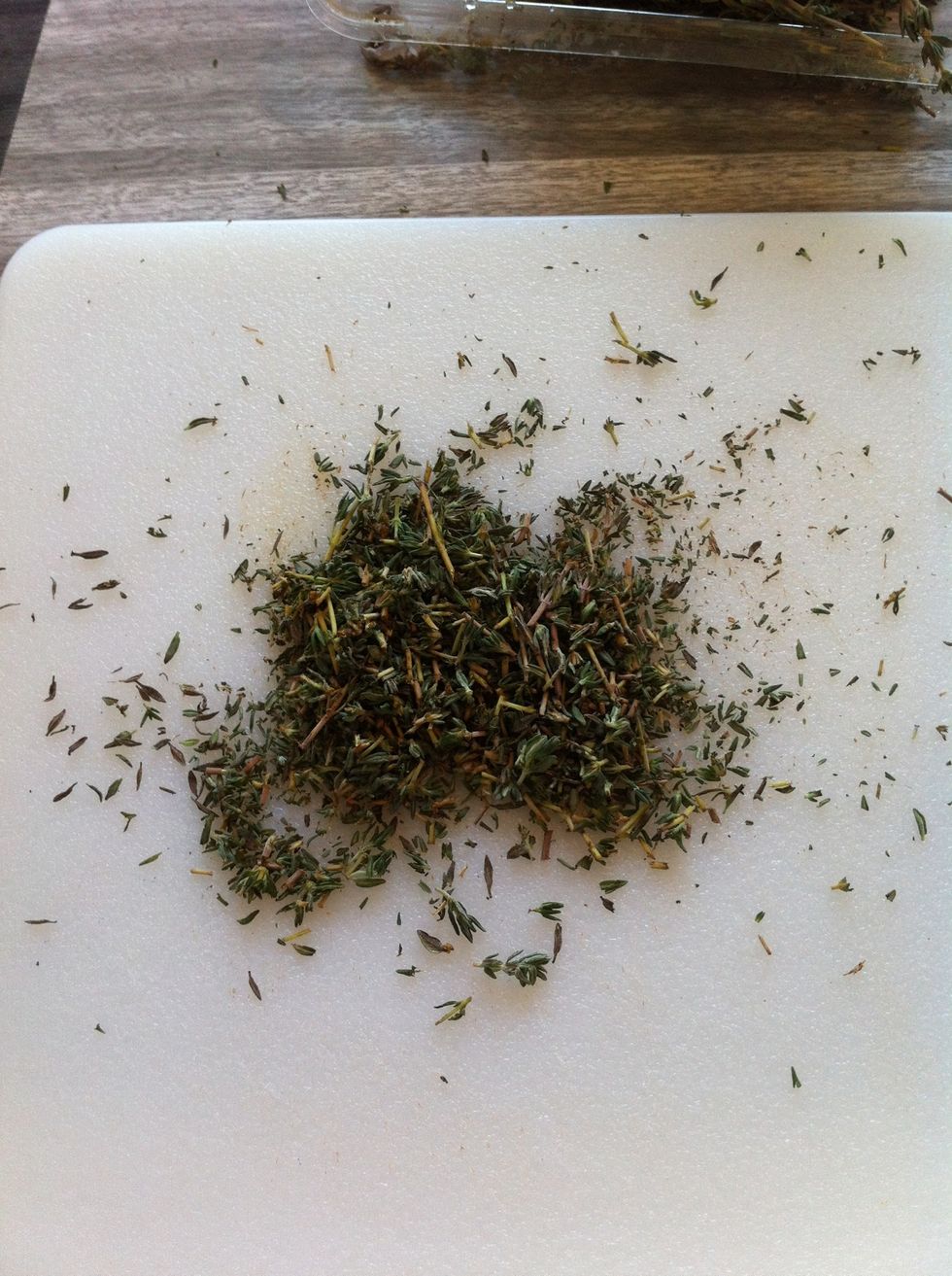 Chop up a tablespoon of fresh thyme