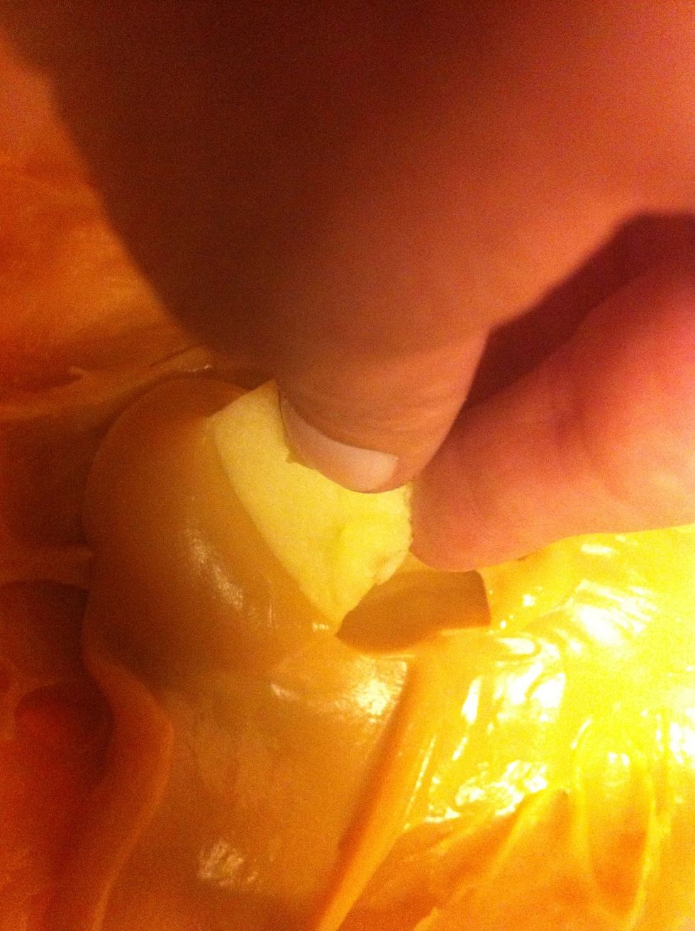 Chop up some apples, pears or what ever you find that tastes good with caramel. How about chocolate or on ice cream. You'll be surprised how good it tastes.