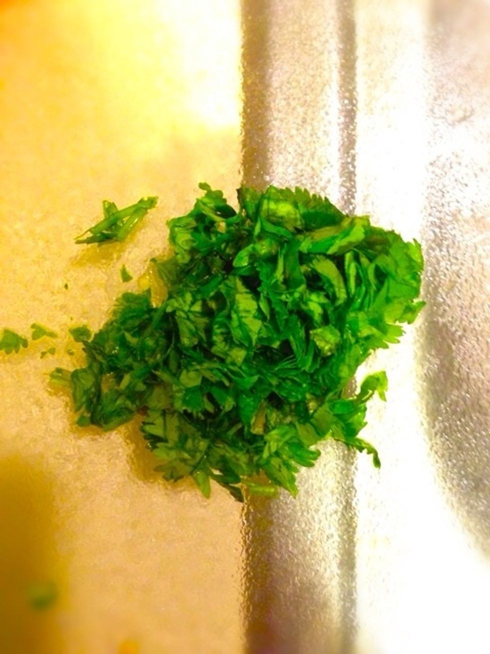 Chop up some cilantro