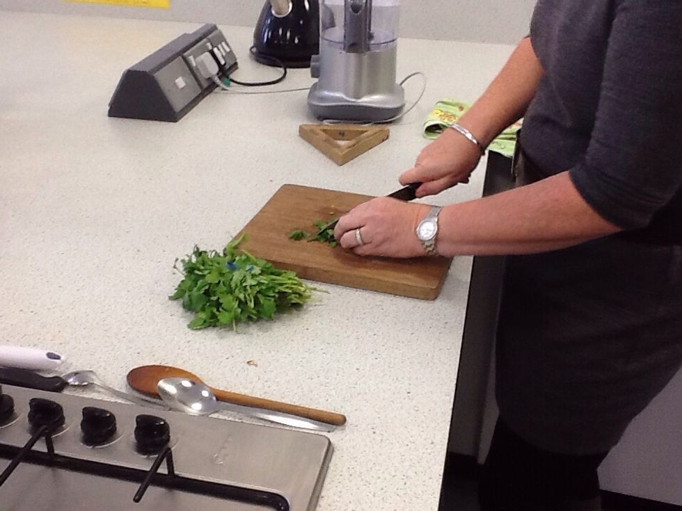 chop up some herbs