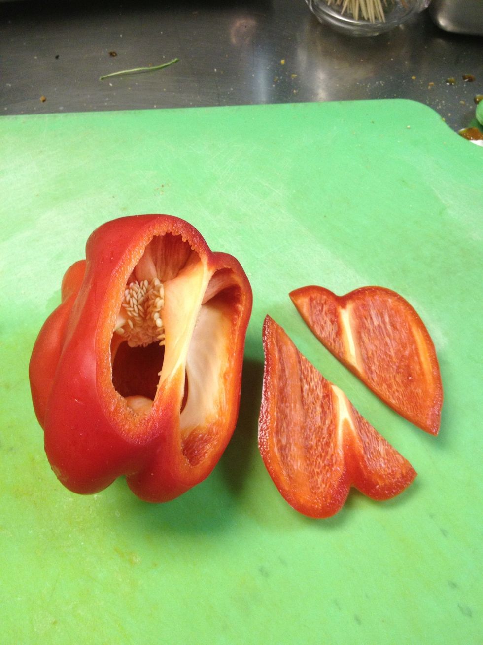 Chop up the vegetable to your liking