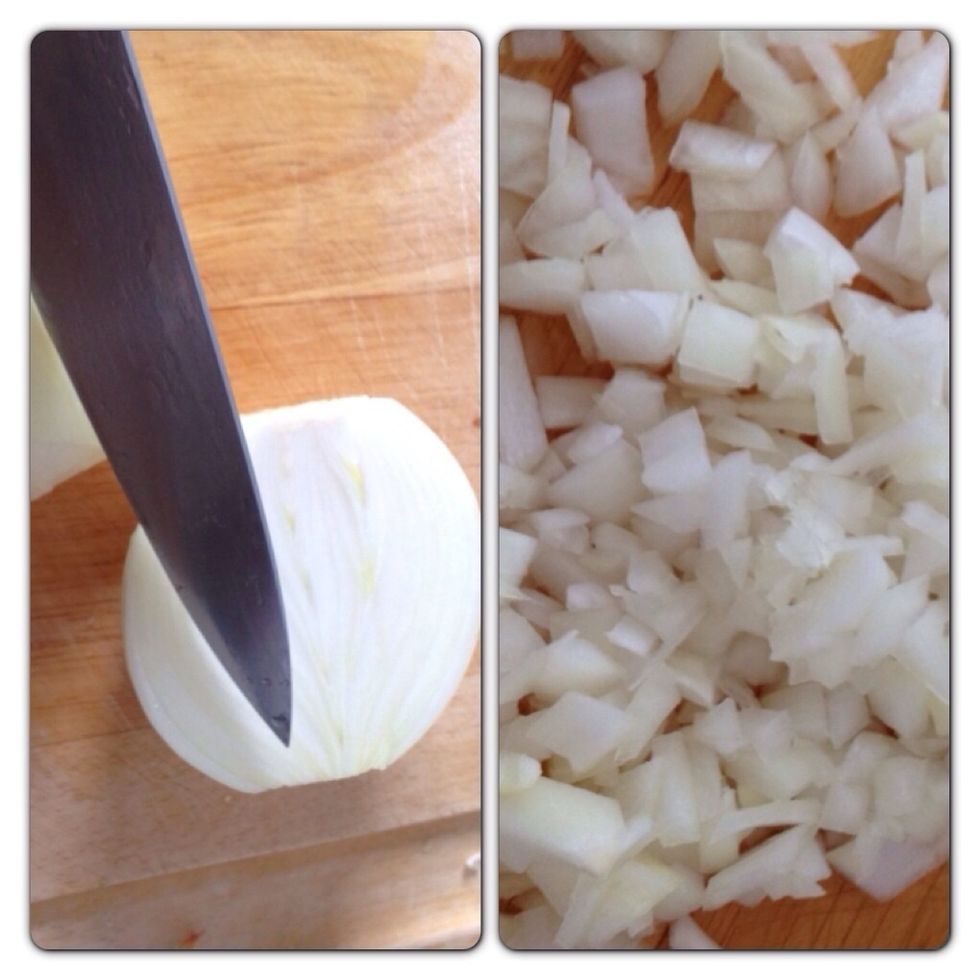Chop up your onion.
