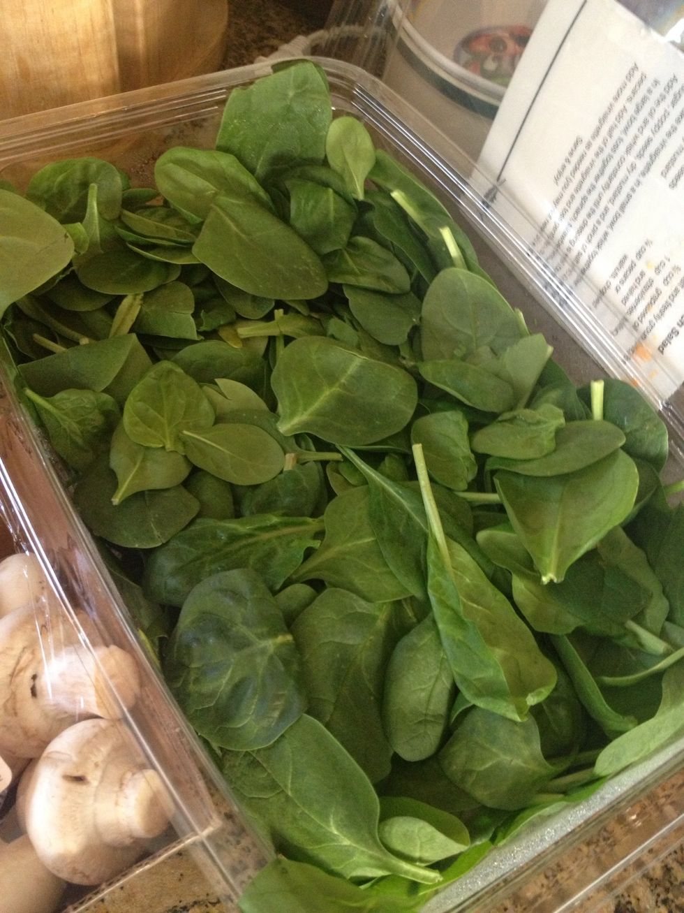 Chop up your spinach or throw in whole