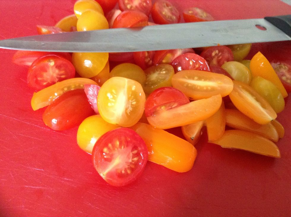 Chop up your tomatoes