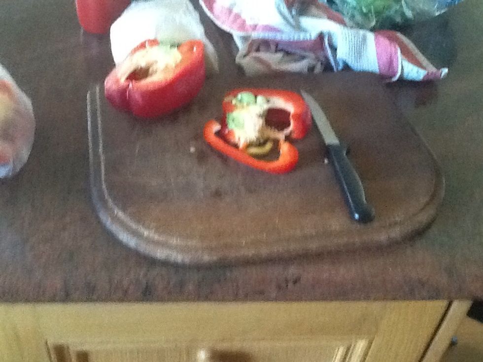 Chop us some capsicum into finer pieces