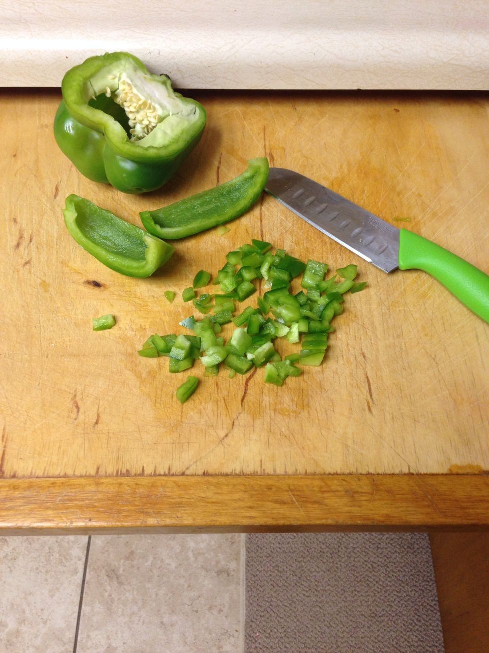Chop your bell peppers