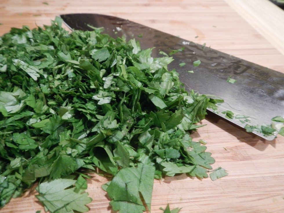 Chop your cilantro