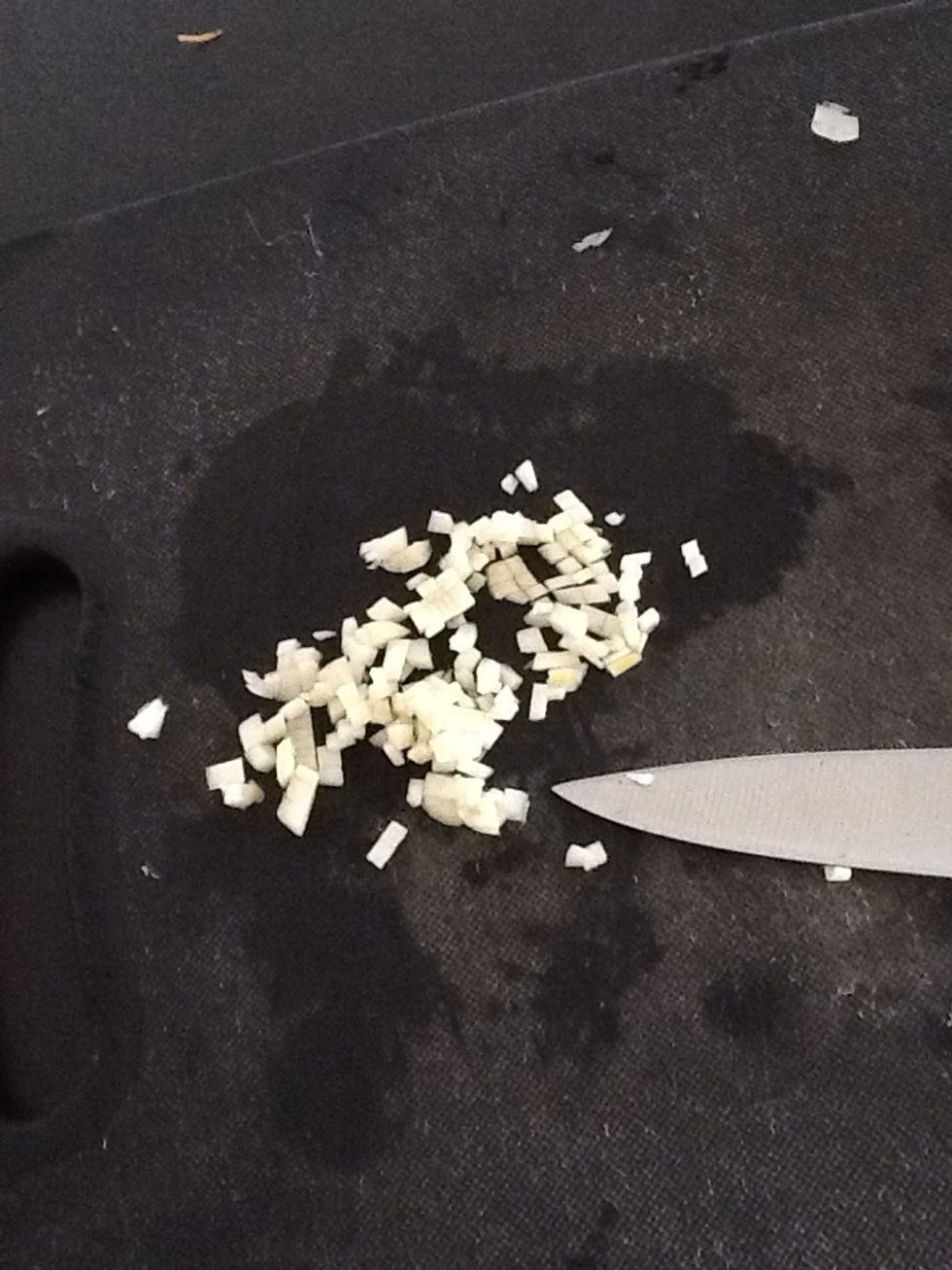 Chop your garlic clove