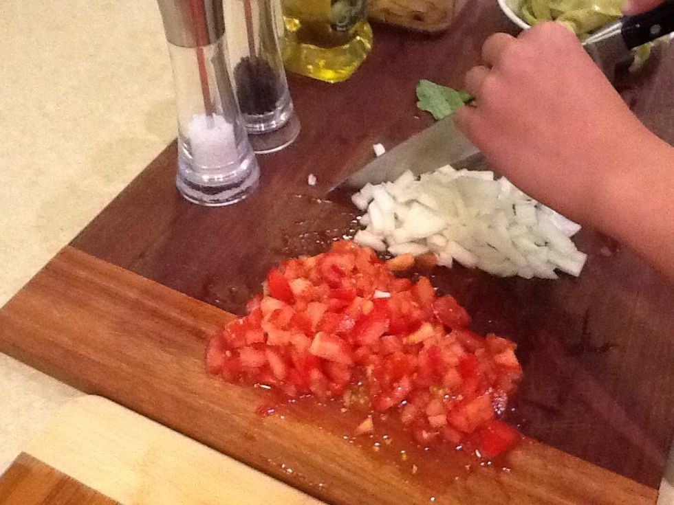 Chop your onions Coarsely