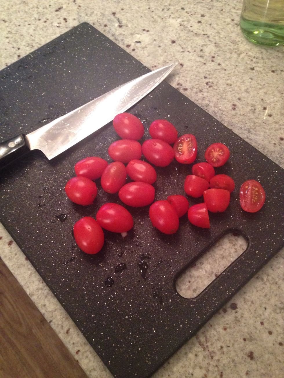 Chop your tomatos