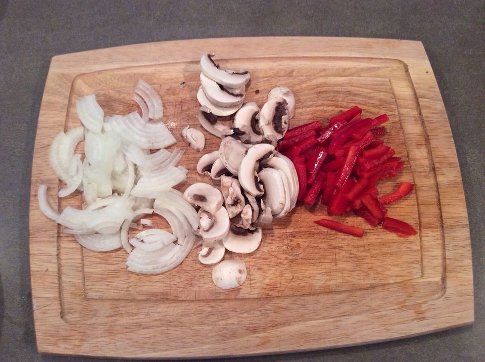 Chop your vegetables to desired size