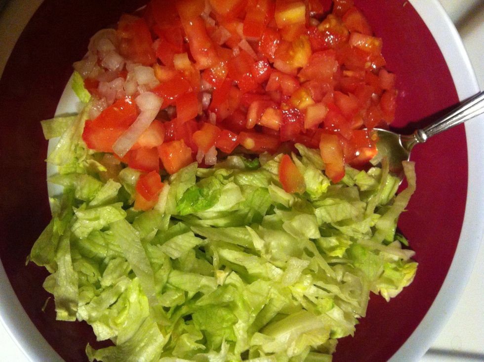 Chop your veggies before frying tacos. If you wait until the end your tacos will get cold.