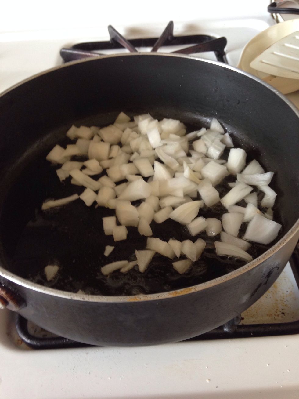 Chopped and saut\u00e9ed