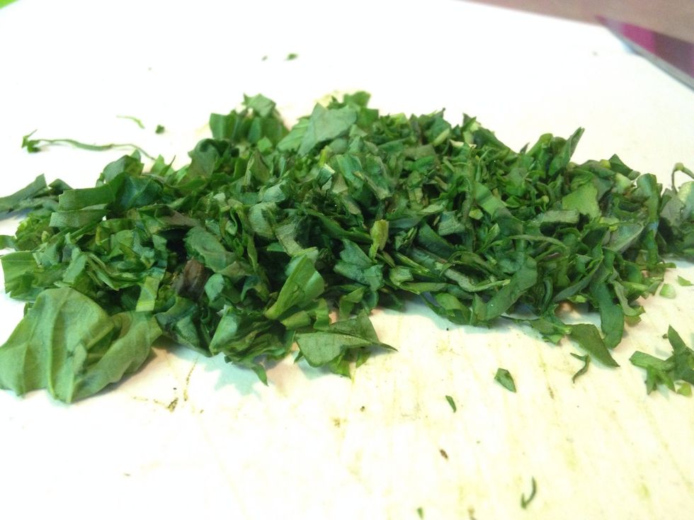 Chopped basil