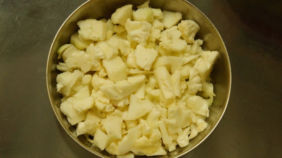 Chopped cauliflower