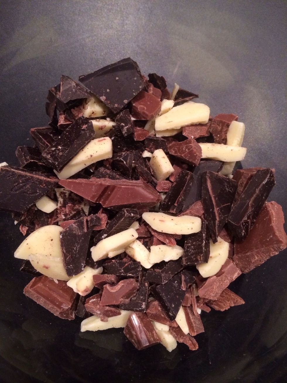 Chopped chocolates