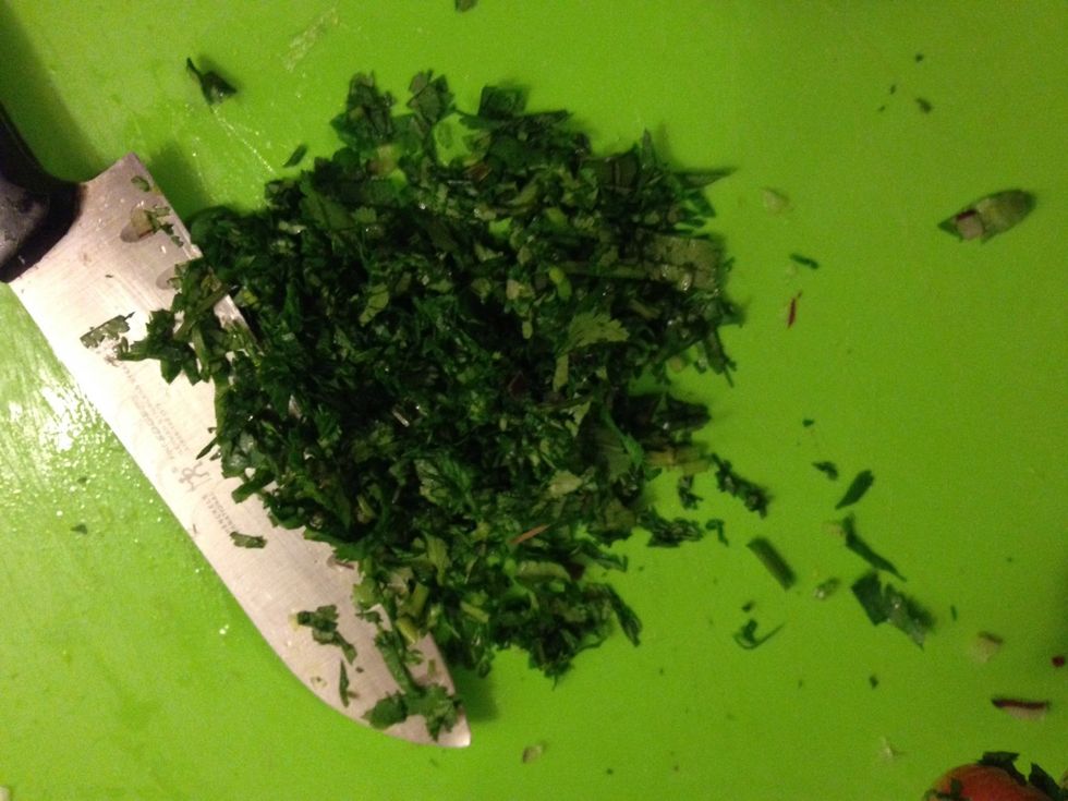 Chopped cilantro