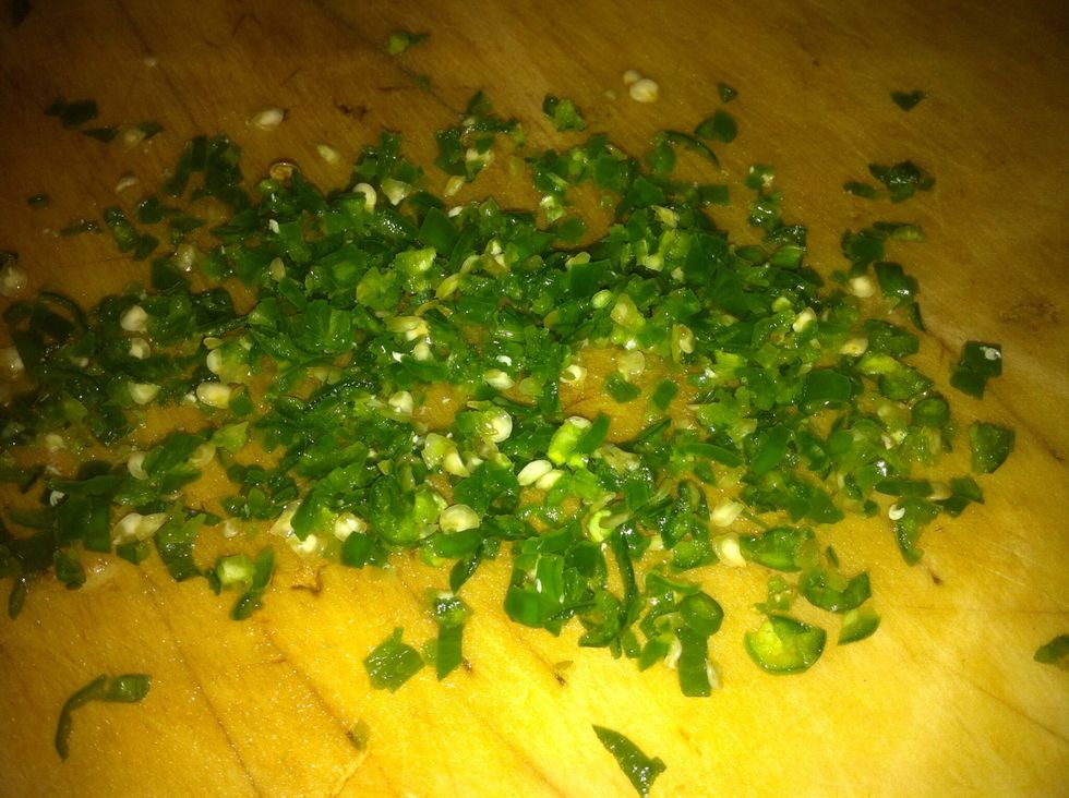 chopped green chiliz