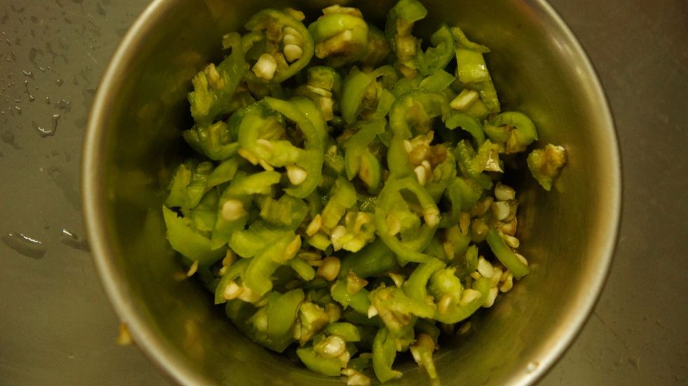 Chopped green chilli