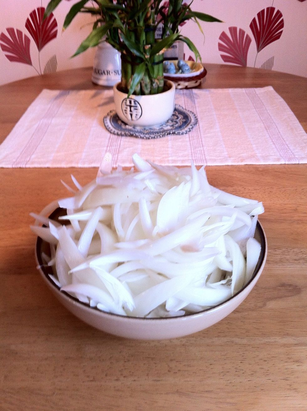 Chopped onion.