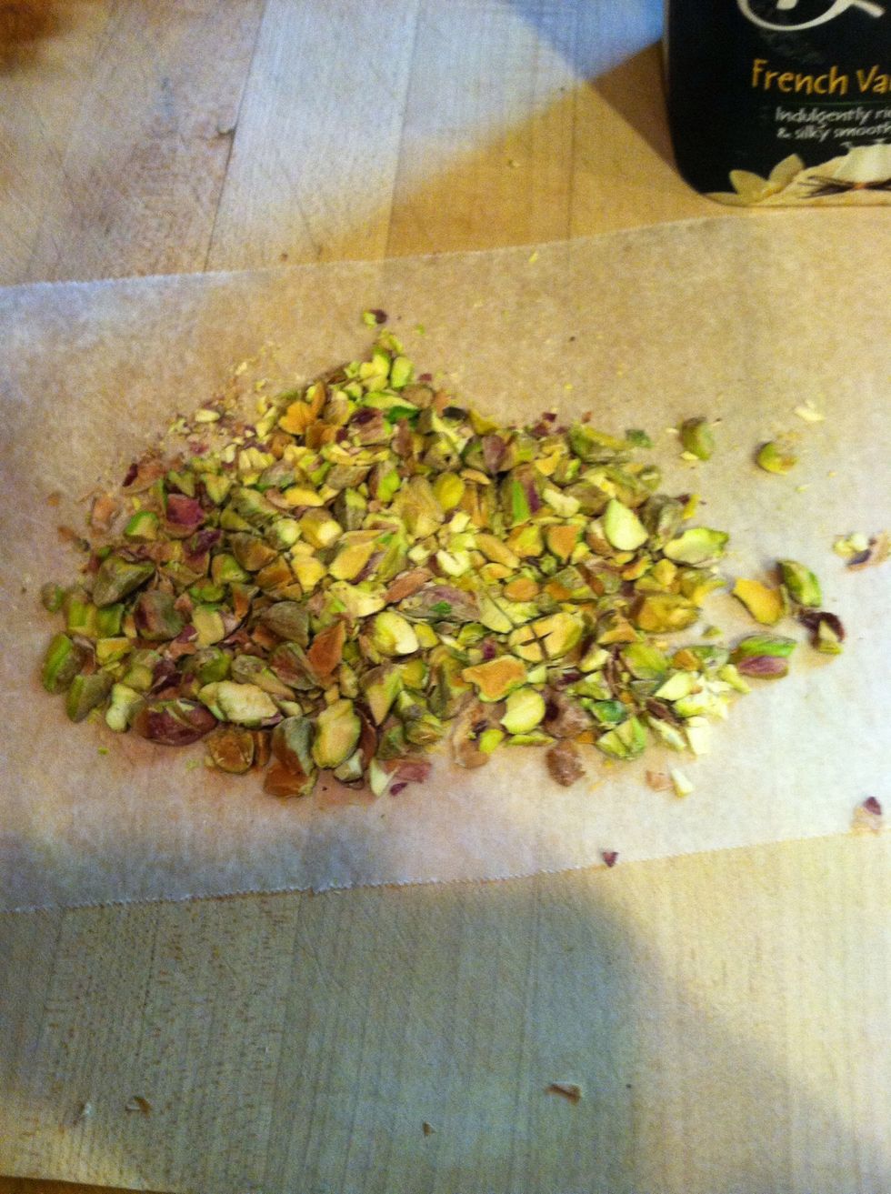Chopped pistachios