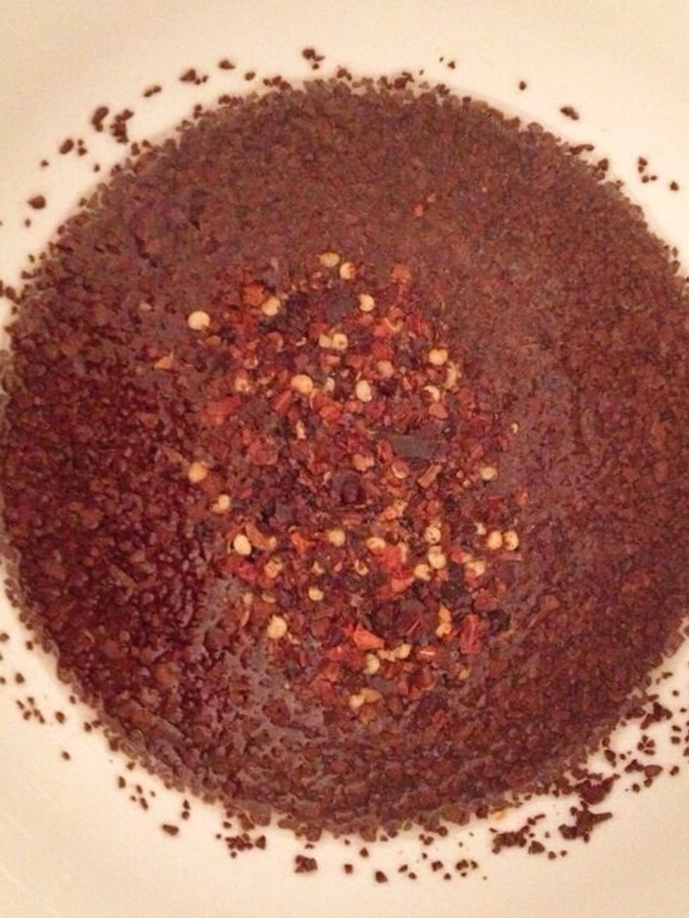 ..chopped red chili (we used a smaller amount of chili flakes instead)...