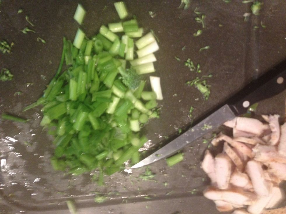 Chopped that up and threw it in..