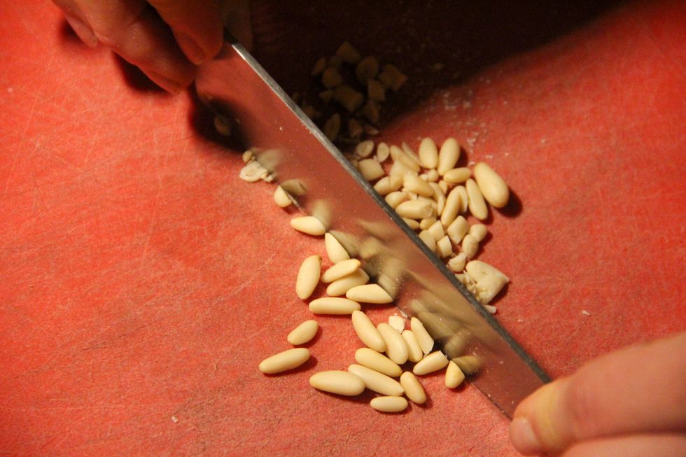 chopped the pinenuts