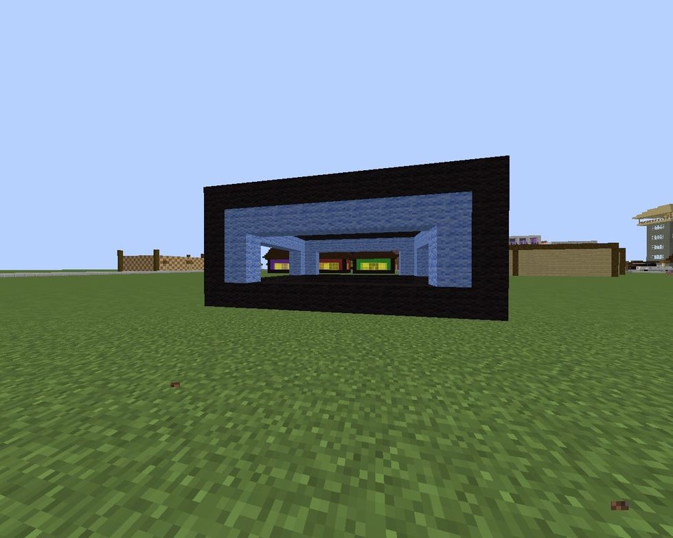 Chose a color of wool and place it like this