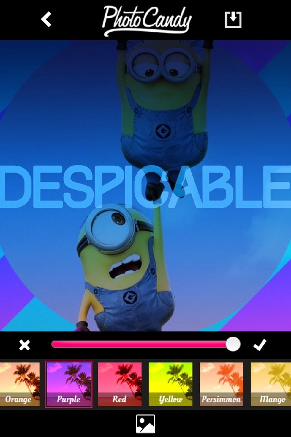 Chose your desired color and opacity.