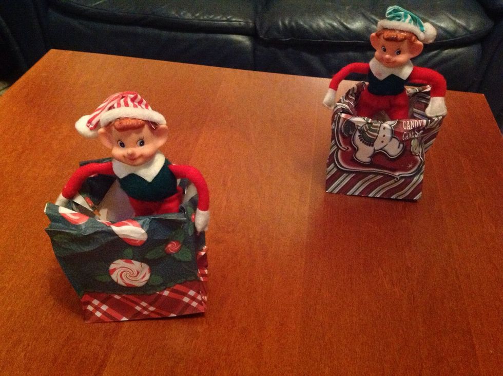 Christmas sack races....